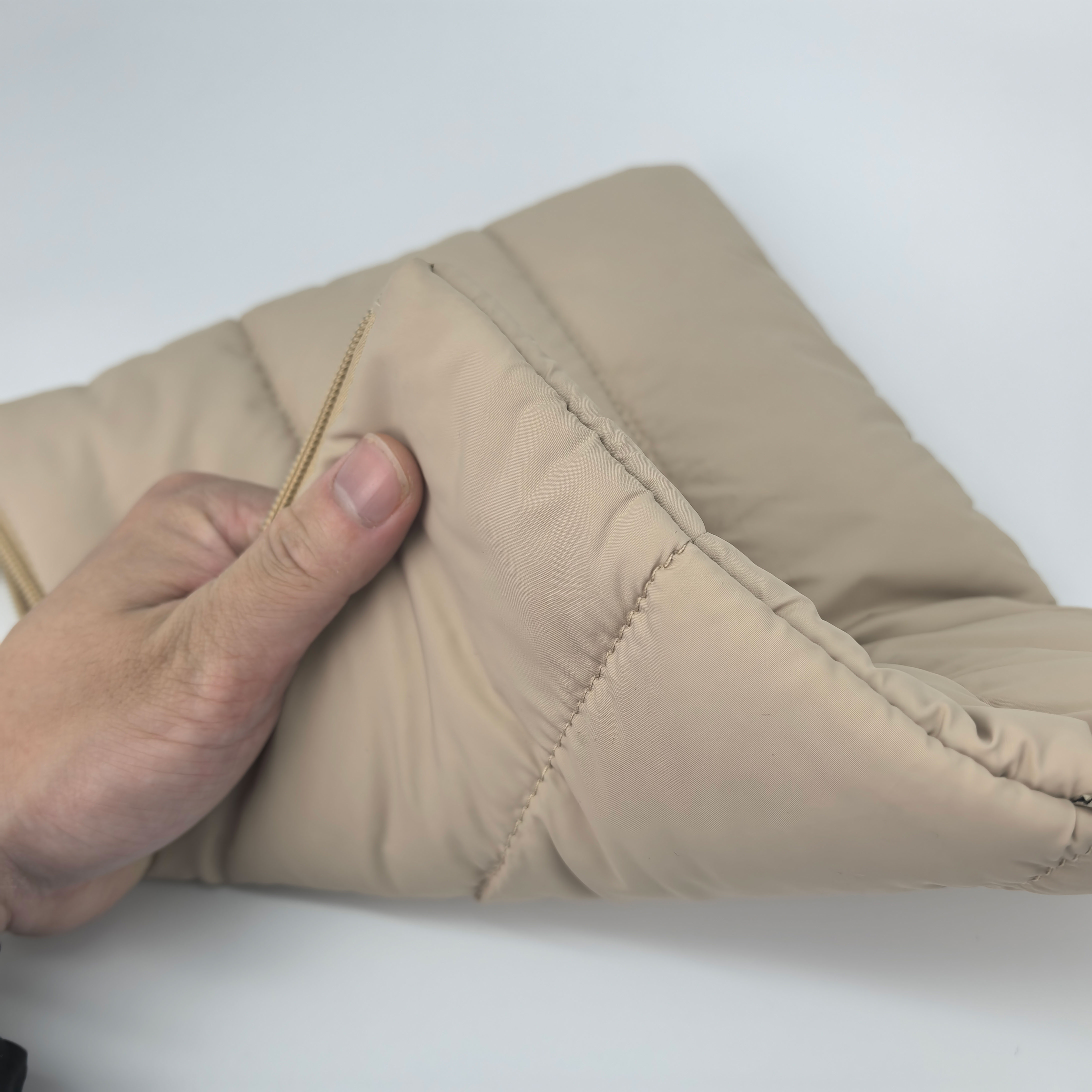 RF Waterproof Soft Storage Nylon Puffer Cosmetic Bag