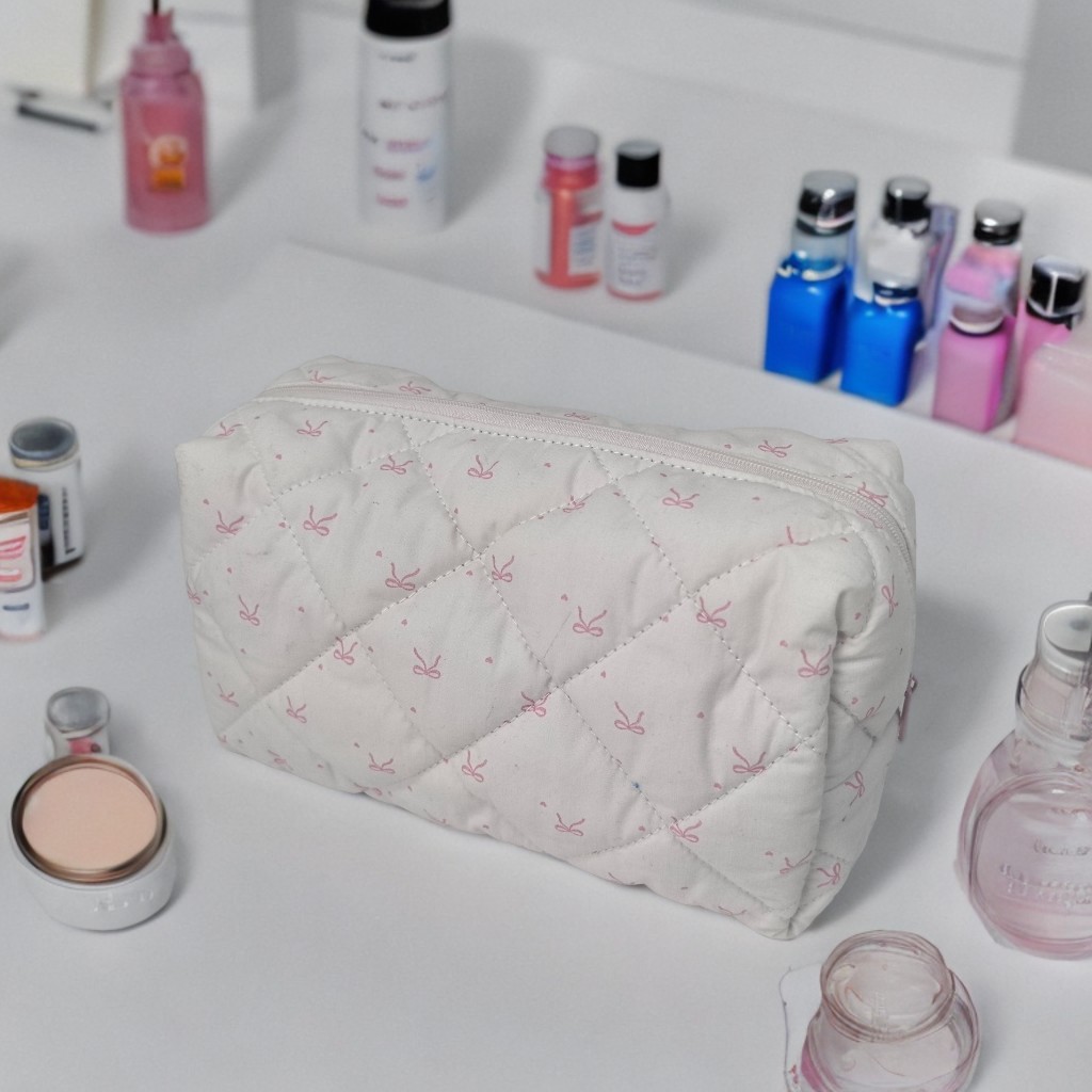 RF Beautiful Cotton Storage Printed Cosmetic Bag