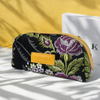 Royal Fair New Private Label Luxury Embroidery Women Makeup Bag Eco Zipper embroidered cosmetic bag Travel Make up Organizer