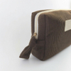 RF Brown Soft Storage Corduroy Cosmetic Bag