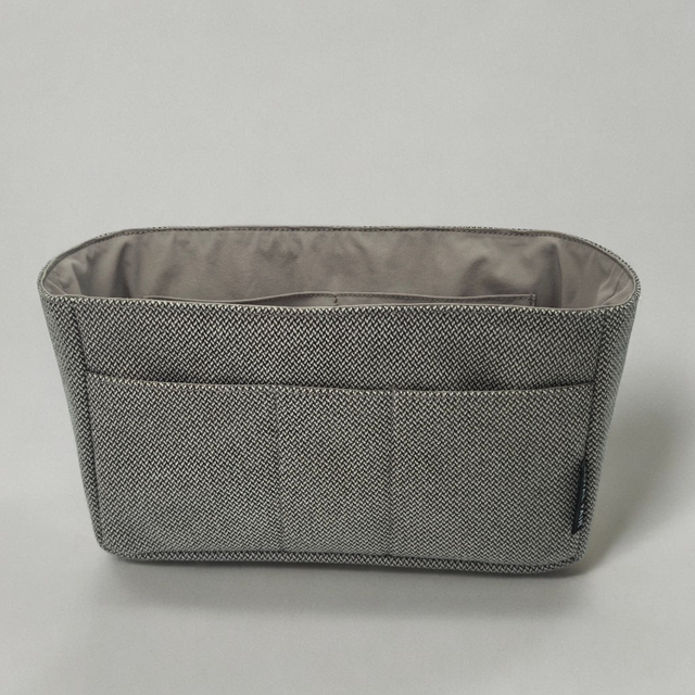Royal Fair Foldable Cotton Storage Bag with Zippered Compartments Durable Daily Use Accessory