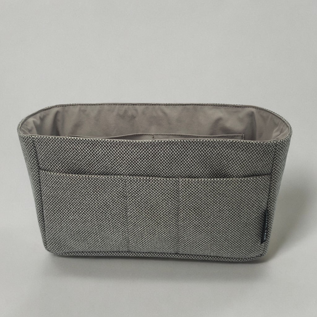 Royal Fair Foldable Cotton Storage Bag with Zippered Compartments Durable Daily Use Accessory