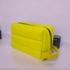 RF Solid Yellow Soft Storage Neoprene Cosmetic Bag