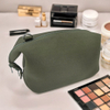 RF Solid Color Travel Storage Zipper Neoprene Cosmetic Bag