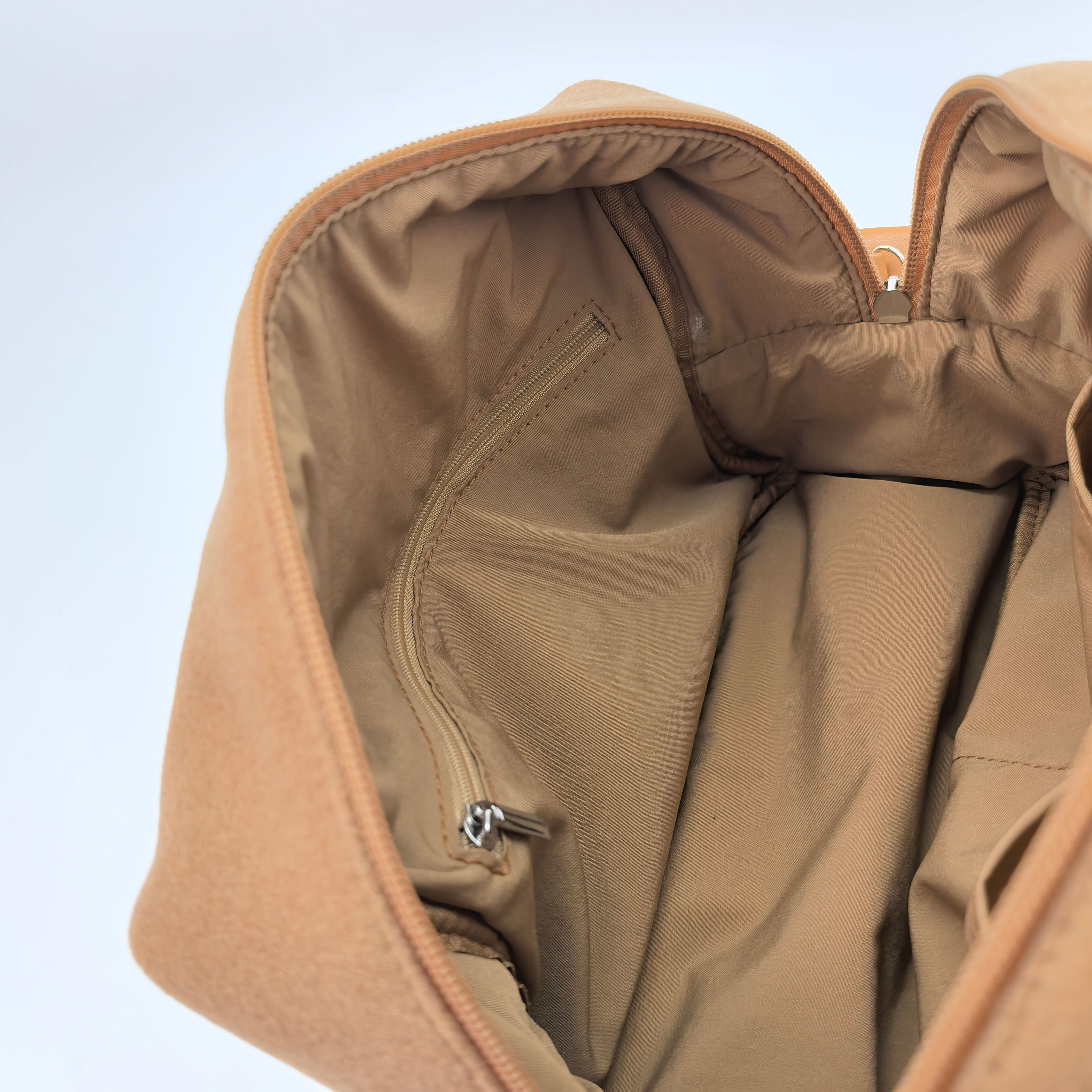 Royal Fair Elegant Cosmetic Bag Premium looking Faux Suede and Stylish Leather Strap for Neatly Stowing Makeup