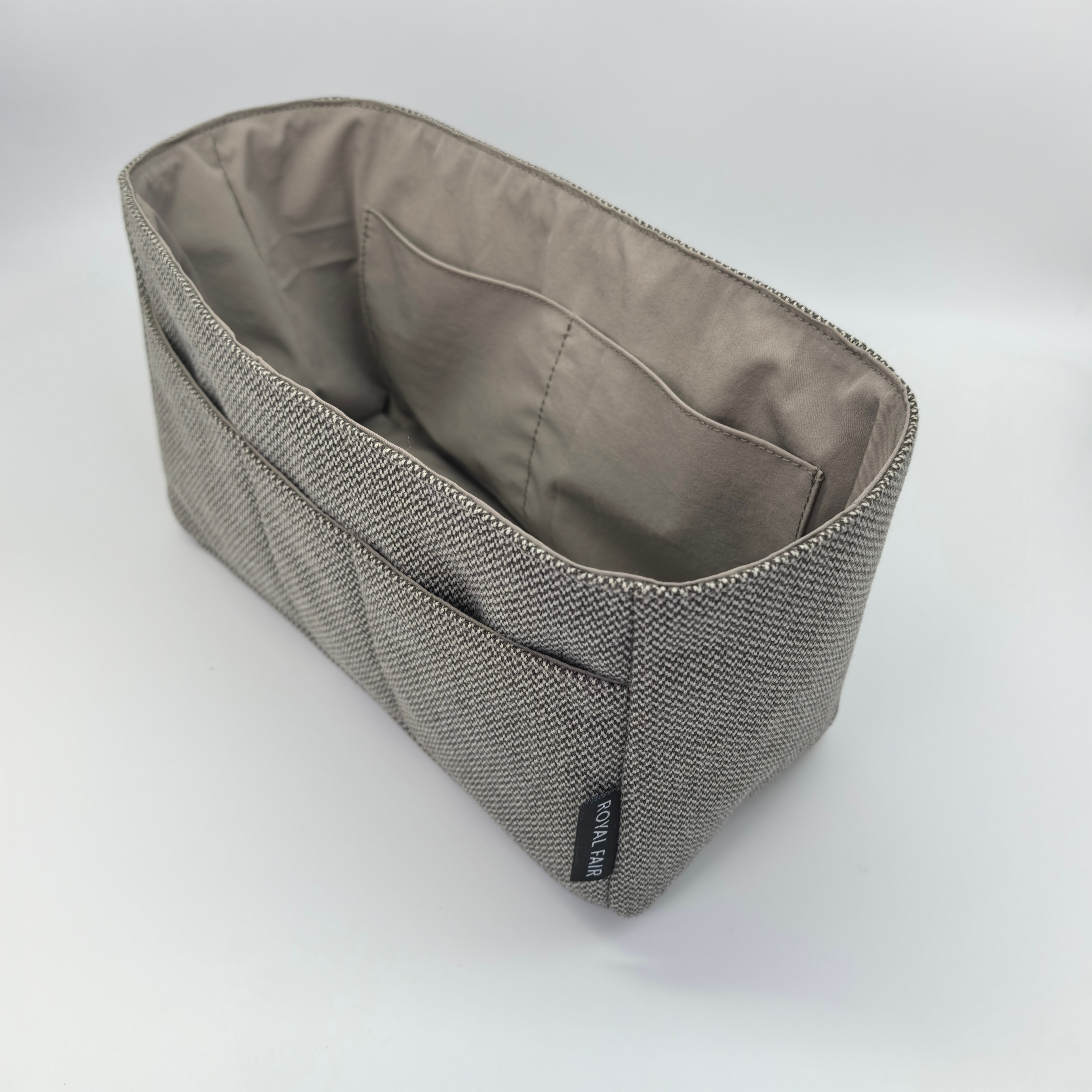 Royal Fair Foldable Cotton Storage Bag with Zippered Compartments Durable Daily Use Accessory
