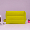 RF Solid Yellow Soft Storage Neoprene Cosmetic Bag