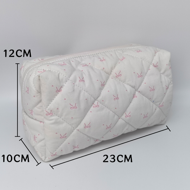 RF Beautiful Cotton Storage Printed Cosmetic Bag