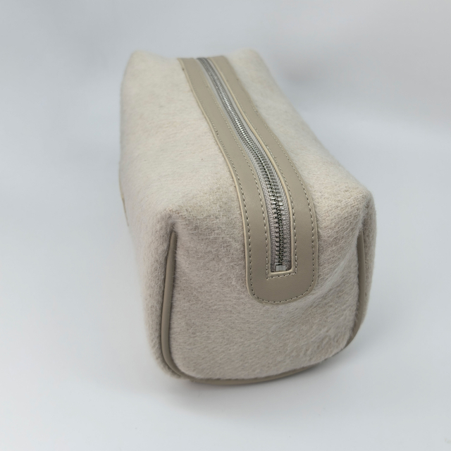Royal Fair Snug Cosmetic Bag Featuring a Fuzzy Exterior and Roomy Interior to Keep Makeup Essentials