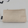 Royal Fair Corduroy Toiletry Pouch Apricot Zippered Cosmetic Bag Durable Travel Organizer