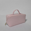 Royal Fair Leather Cosmetic Bag Leather Wide Opening Durable Makeup Organizer Travel Toiletry Bag