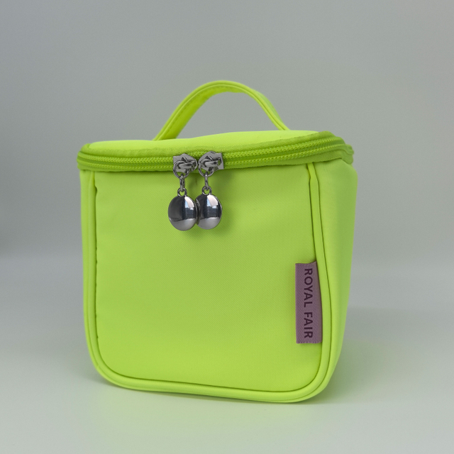 Royal Fair Custom Polyester Cosmetic Bag Women Cute Lady Portable Lightweight Makeup Organizer Bag for Women