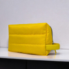RF Solid Color Waterproof Nylon Puffer Cosmetic Bag