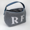 Royal Fair Custom Handle Lambswool Cosmetic bag Eco Friendly Portable Product Pouches Cute Soft Printed Teddy Pouch Bag