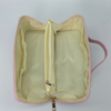 Royal Fair Leather Cosmetic Bag Leather Wide Opening Durable Makeup Organizer Travel Toiletry Bag