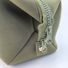 RF Solid Color Travel Storage Zipper Neoprene Cosmetic Bag