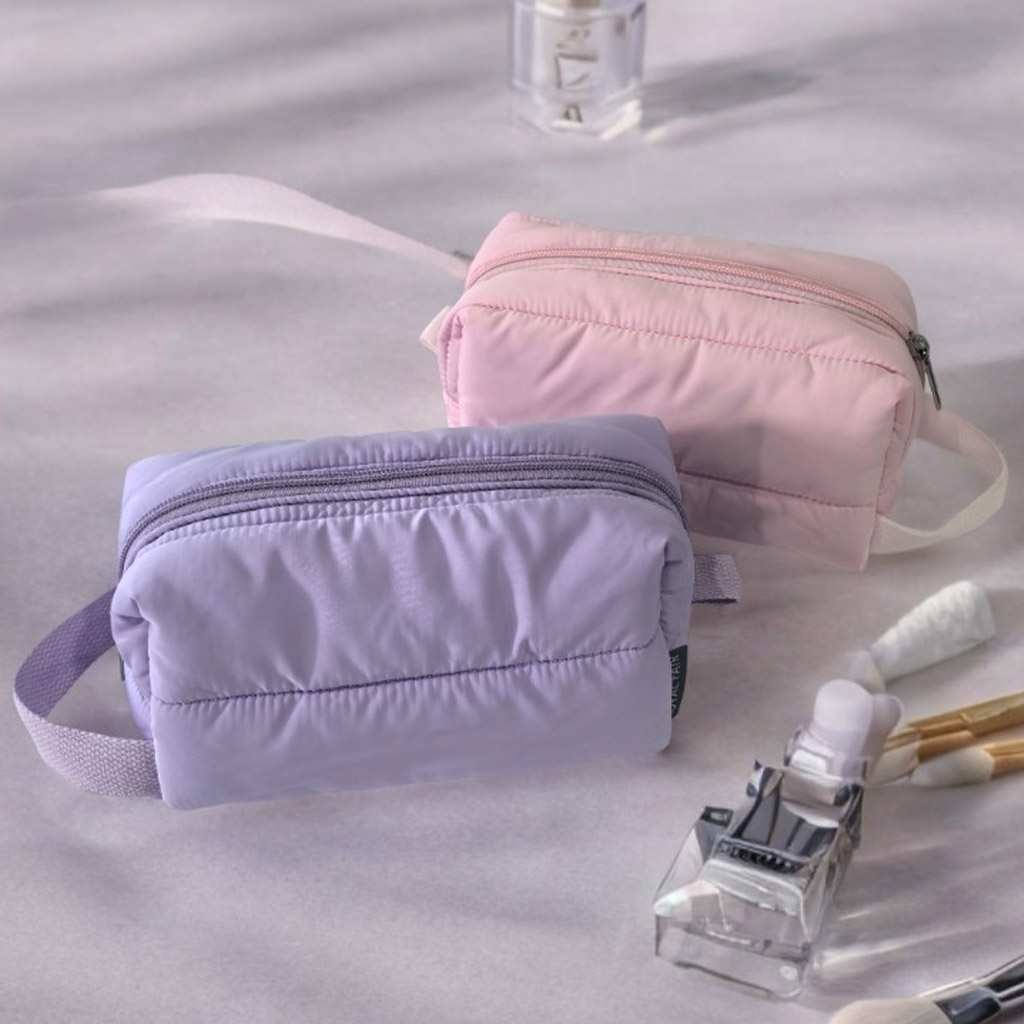 RF Logo Lightweight Colors Nylon Quilted Makeup Bag