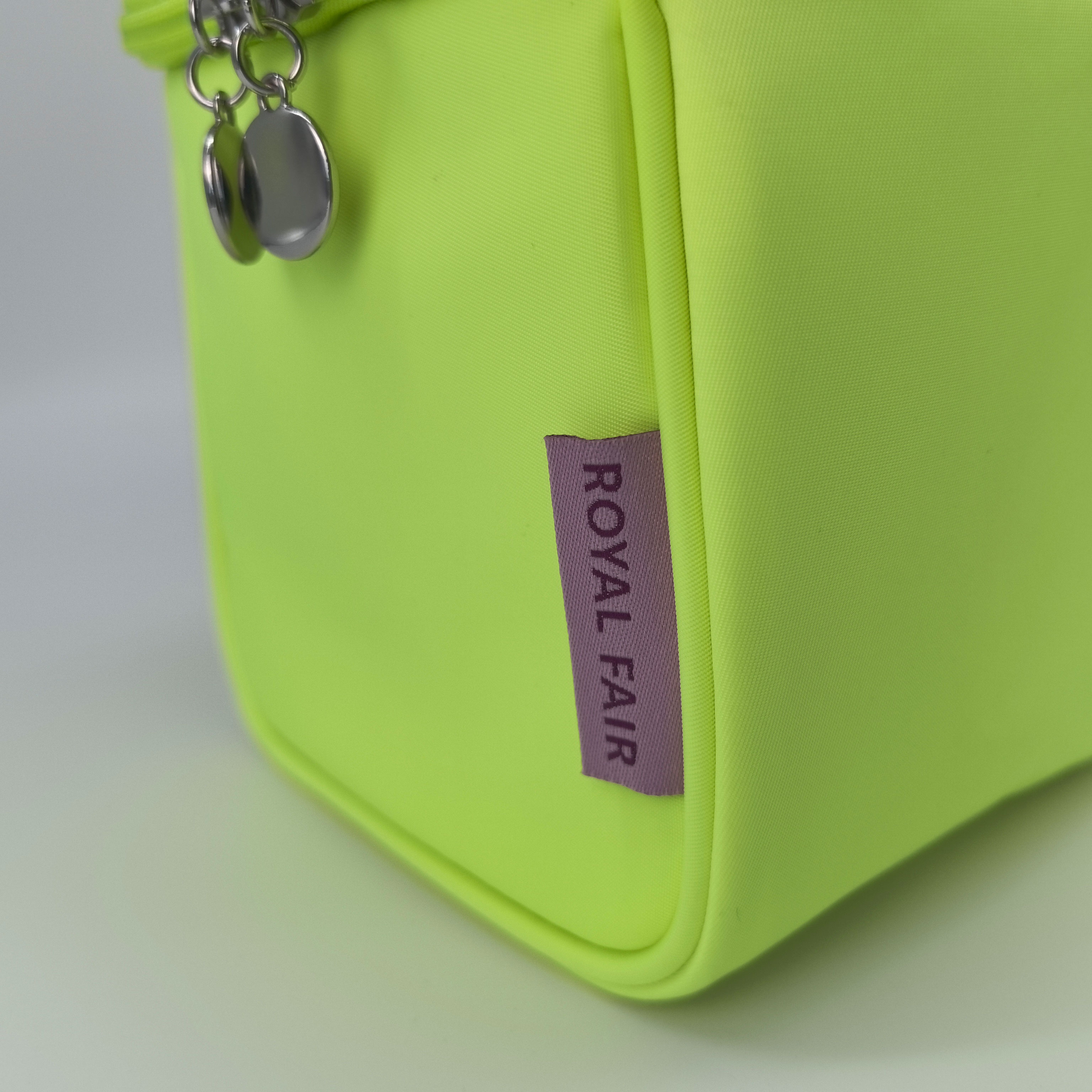 Royal Fair Custom Polyester Cosmetic Bag Women Cute Lady Portable Lightweight Makeup Organizer Bag for Women