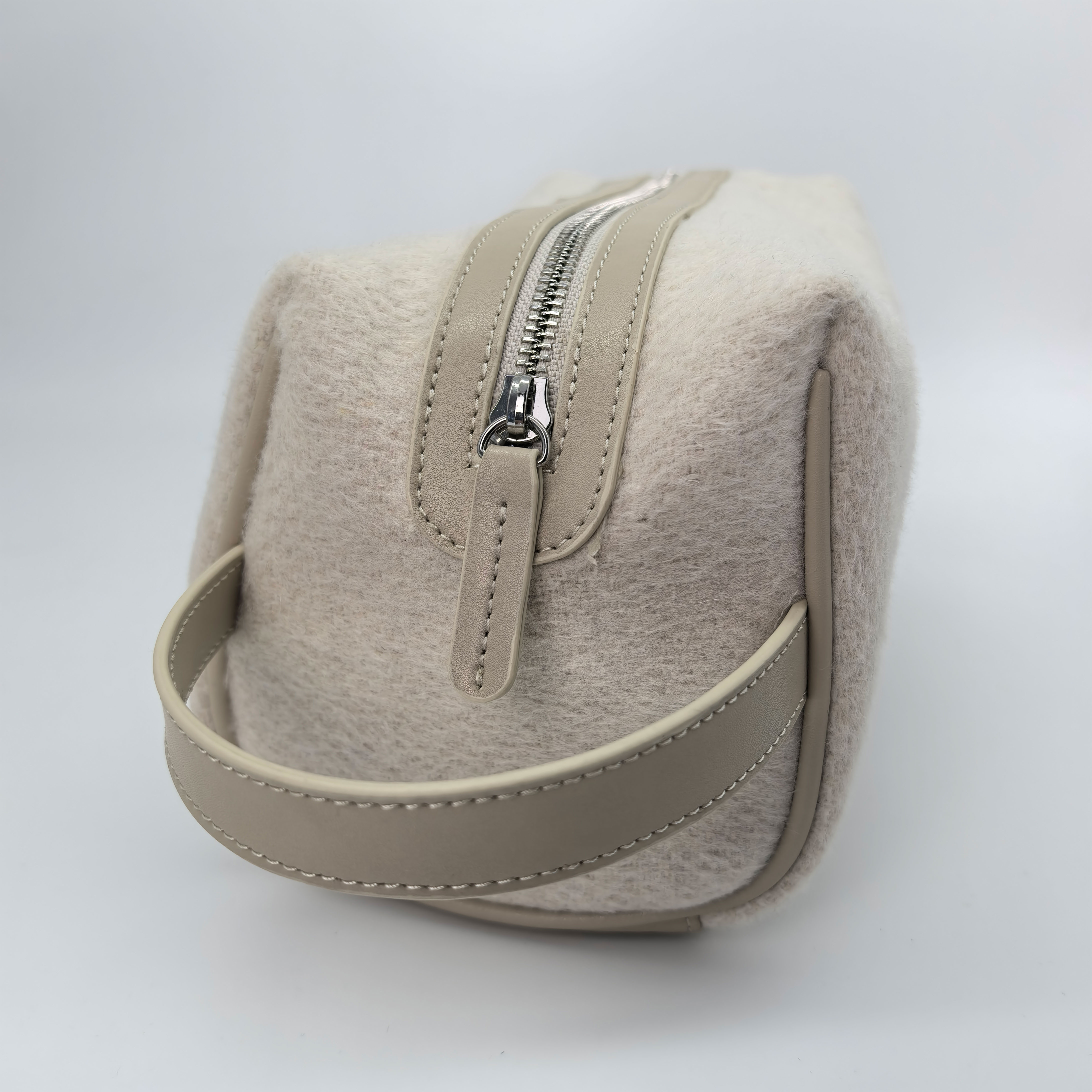 Royal Fair Snug Cosmetic Bag Featuring a Fuzzy Exterior and Roomy Interior to Keep Makeup Essentials
