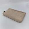 Royal Fair Corduroy Toiletry Pouch Apricot Zippered Cosmetic Bag Durable Travel Organizer