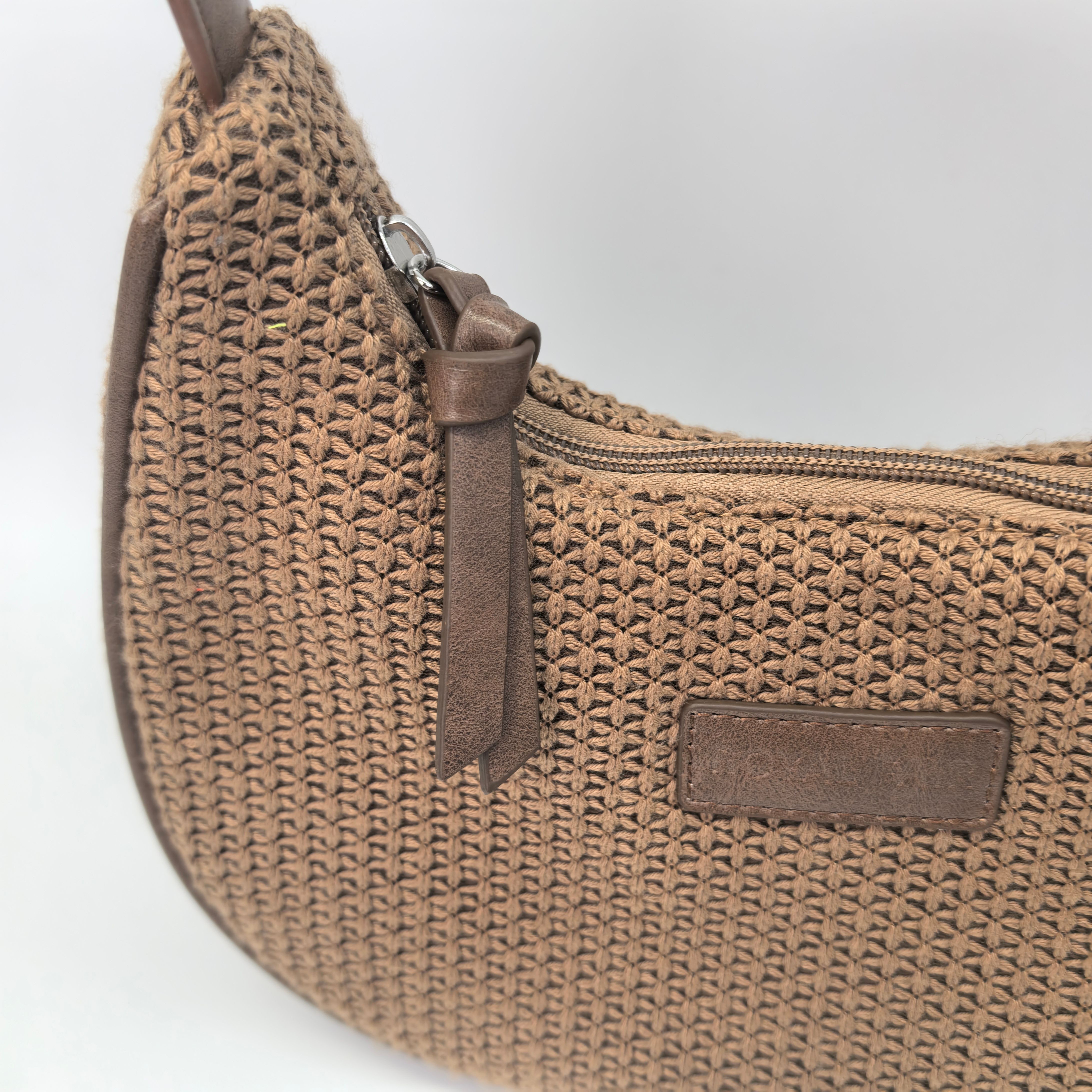 Royal Fair Trendy Synthetic Woven Handbag Spacious Work Essentials Storage Durable Office Commute Accessory