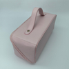 Royal Fair Leather Cosmetic Bag Leather Wide Opening Durable Makeup Organizer Travel Toiletry Bag