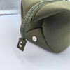 RF Solid Color Travel Storage Zipper Neoprene Cosmetic Bag