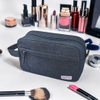 Royal Fair Eco-Friendly Open-Mouth Organizer Bag Zippered Compartments Makeup bag Custom Logo