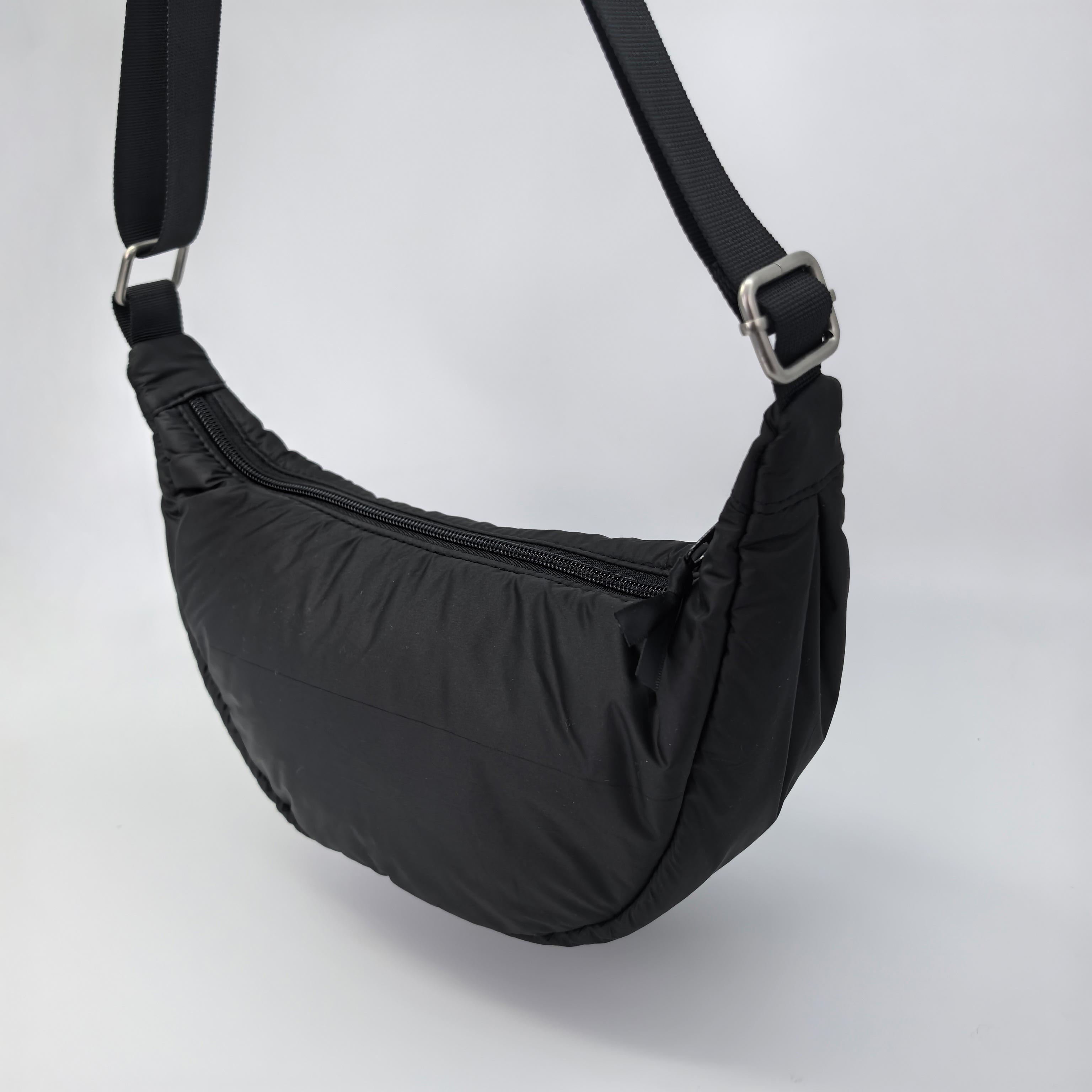 Royal Fair Custom Chic Half Moon Shaped Women's Shoulder Bag Soft Padded Fabric with Adjustable Strap for Comfort