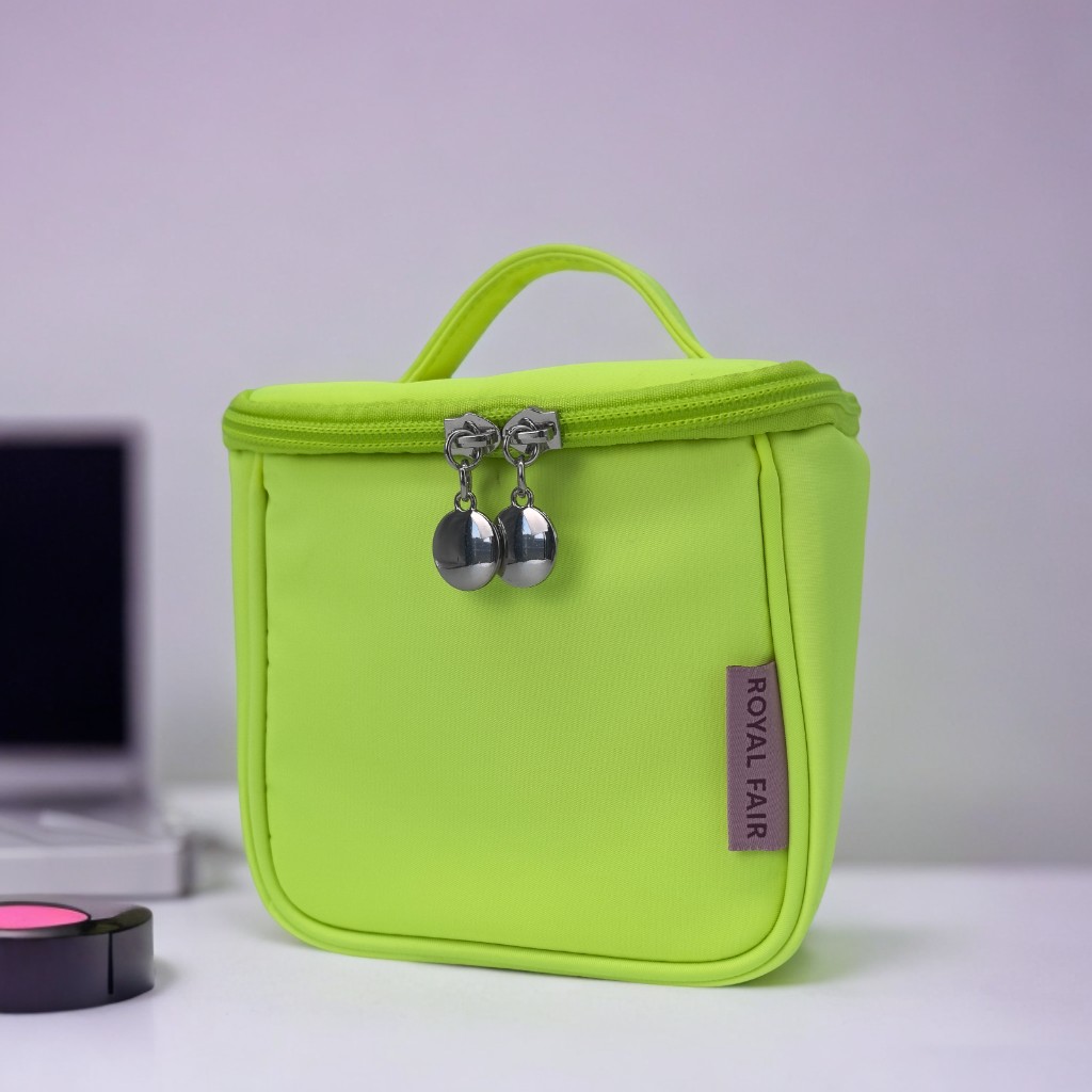 RF Polyester Portable Lightweight Makeup Bag