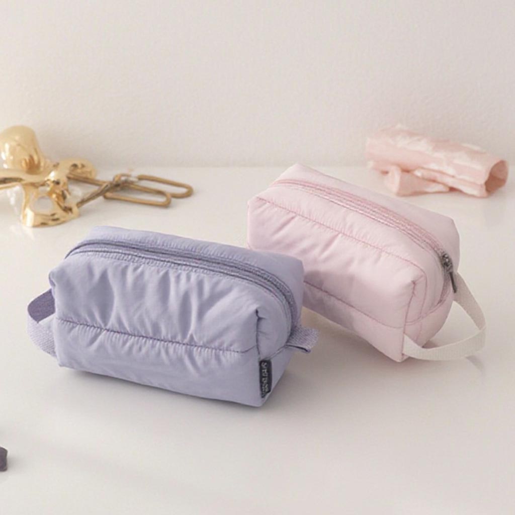 RF Logo Lightweight Colors Nylon Quilted Makeup Bag