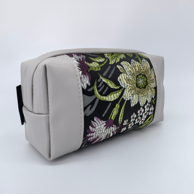 Royal Fair Women's Fashion Handmade Embroidered Bag Fabric Clutch Bag Ethnic Style with Colorful Floral Embroidery Cosmetic bag