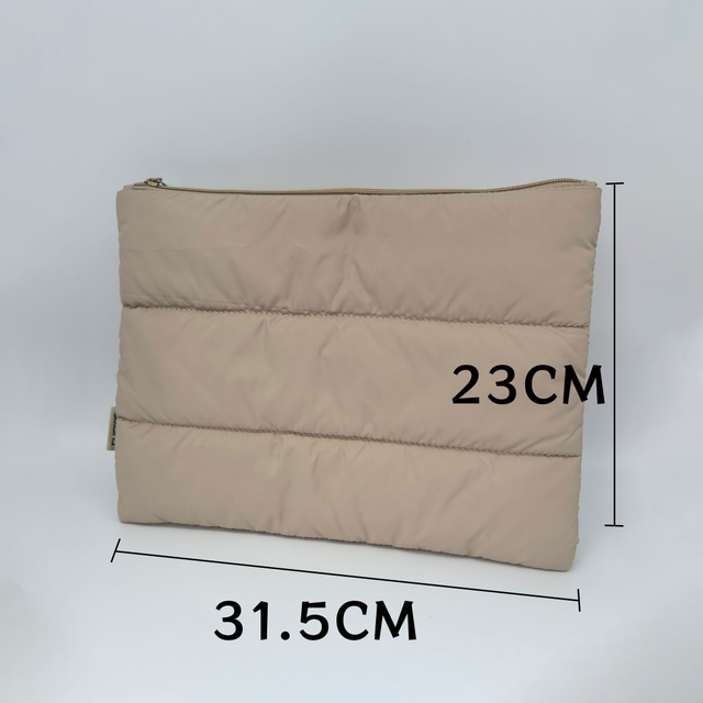 RF Waterproof Soft Storage Nylon Puffer Cosmetic Bag